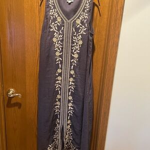 J. Jill Gray Embellished Sleeveless Maxi Sundress